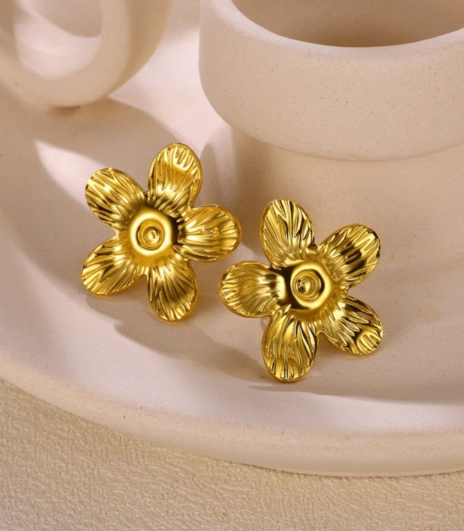 Aretes flower 3