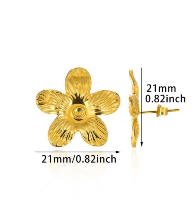 Aretes flower 3