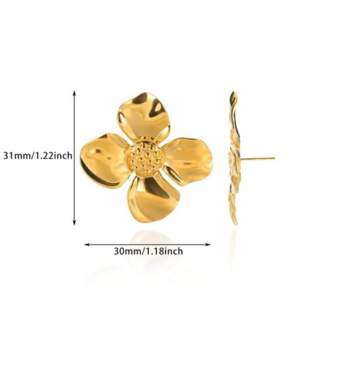 Aretes flower 2