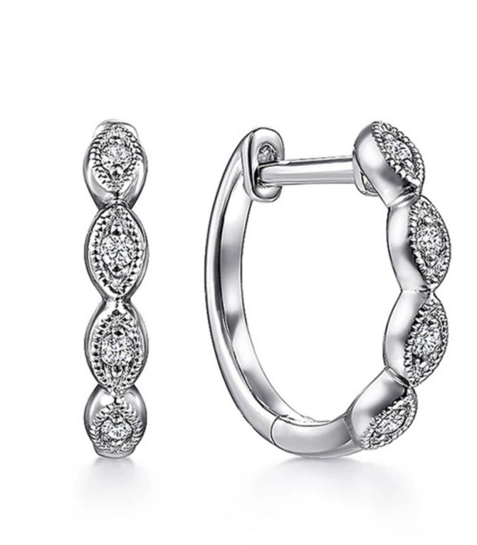 Aretes plata geométricos