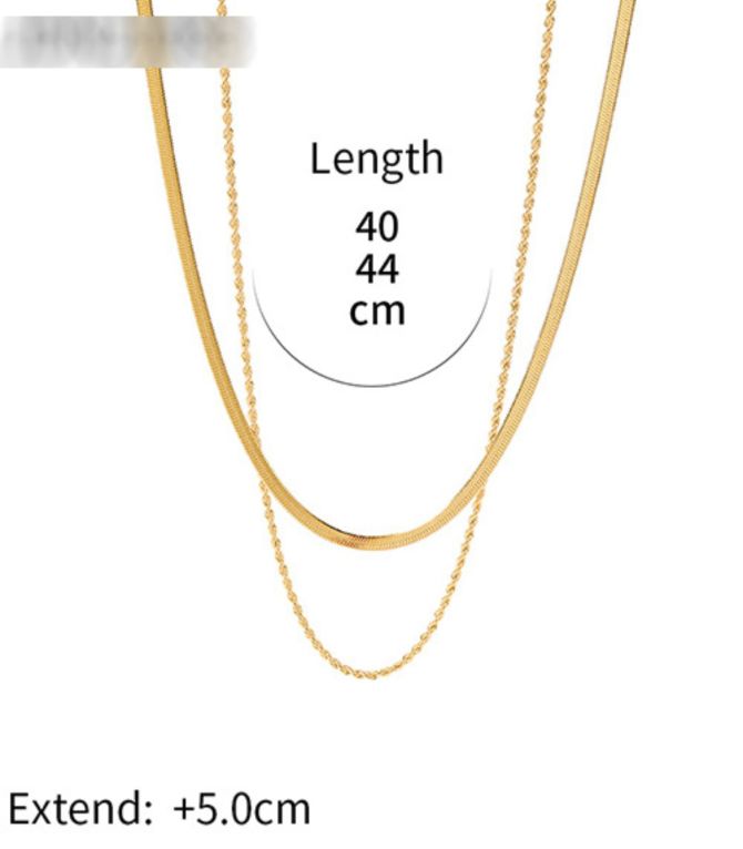 Collar twist chain double