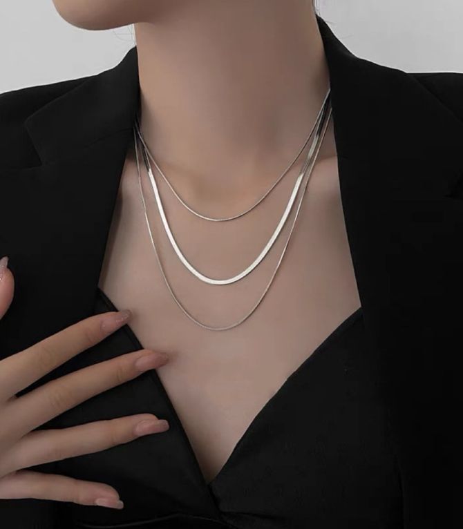 Collar silver three layer
