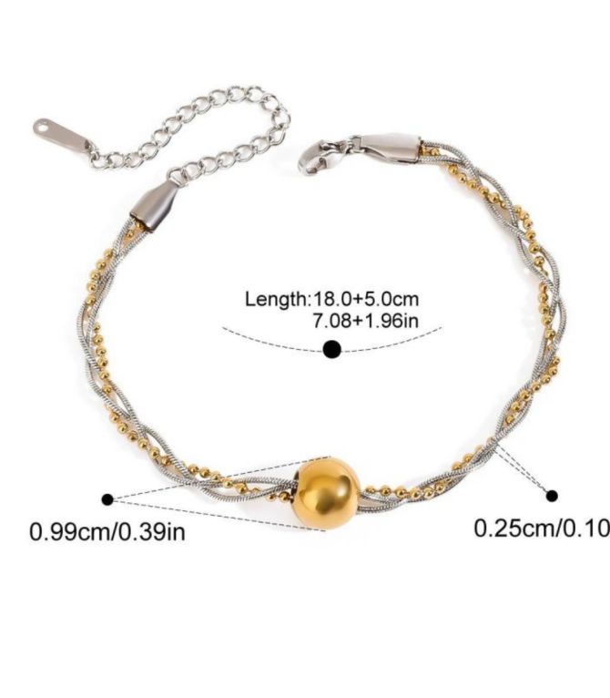 Brazalete ball bicolor