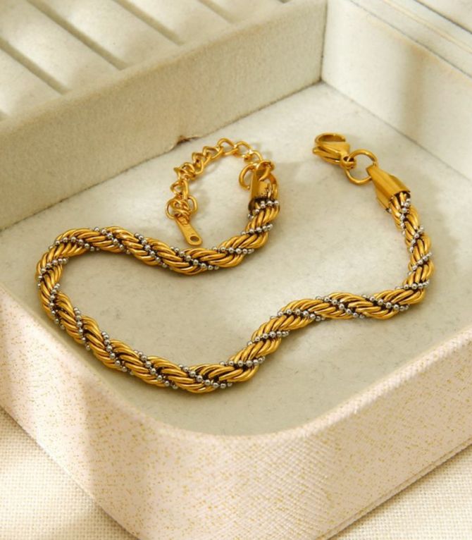 Brazalete twist bicolor