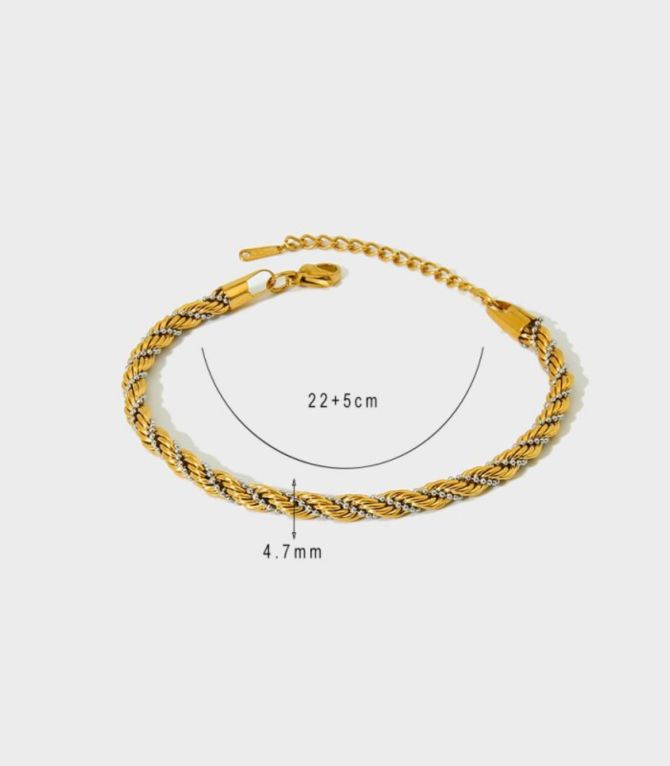 Brazalete twist bicolor