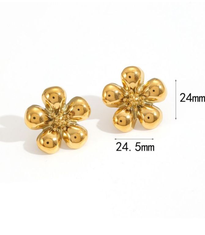 Aretes steel flower