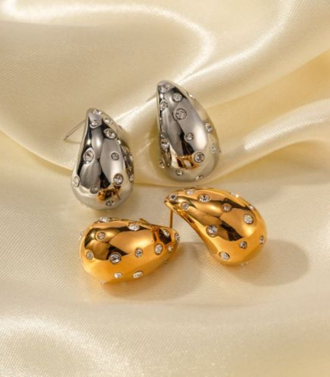 Aretes drop stud zirc