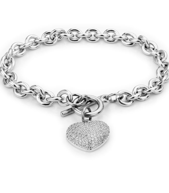 Brazalete diamond heart