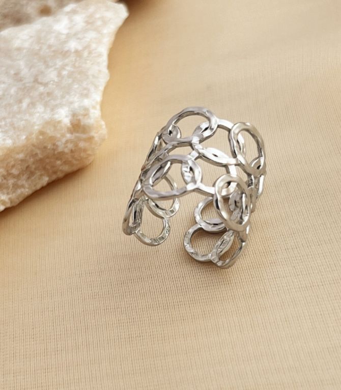 Anillo silver hollow