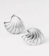 Aretes silver textured 6