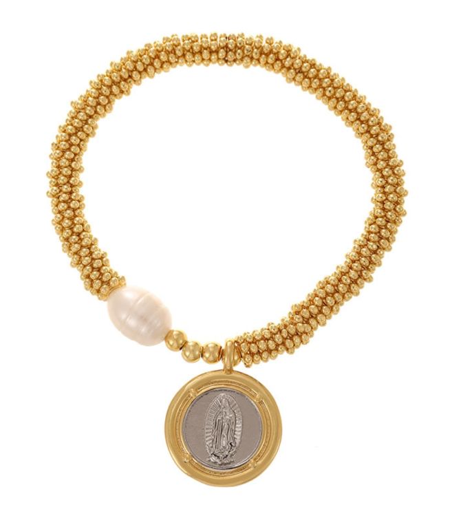 Brazalete virgen beaded pearl