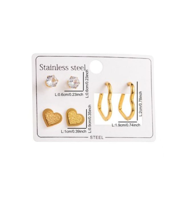Aretes set love