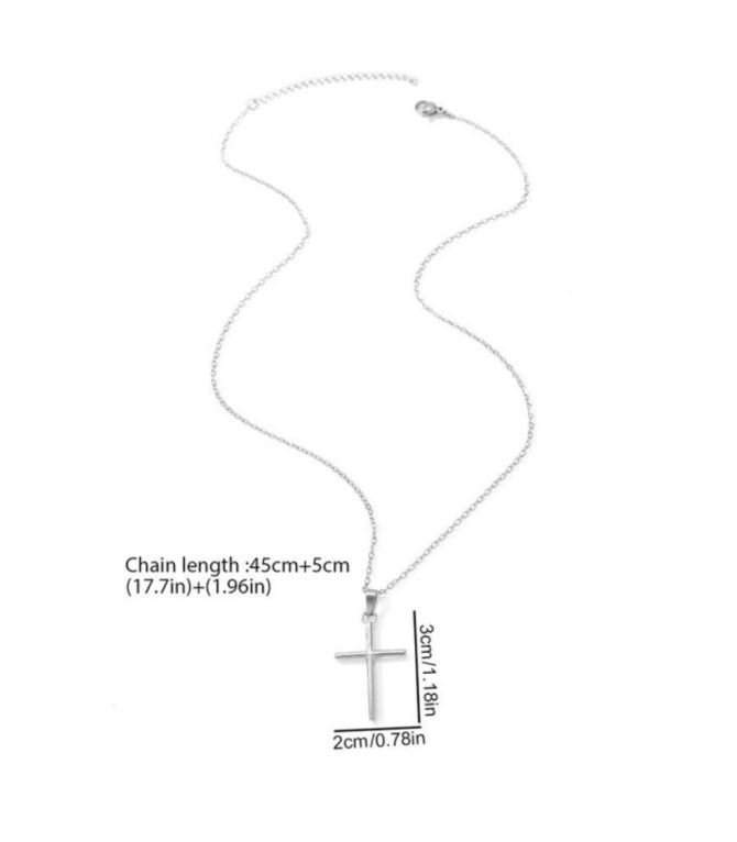 Collar silver cross