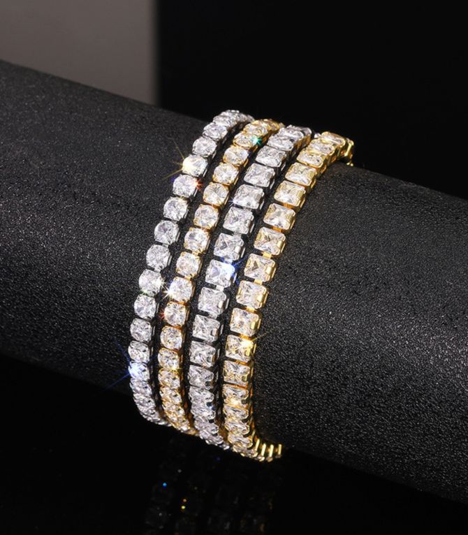 Brazalete gold square