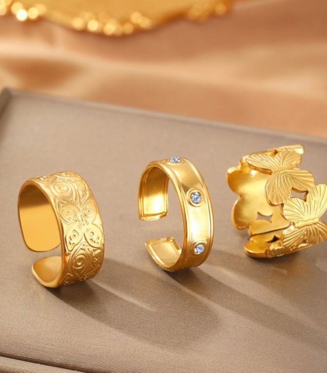 Anillo set dorado