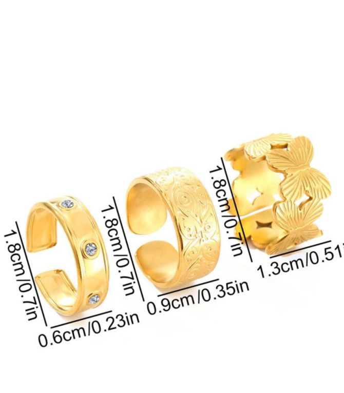 Anillo set dorado