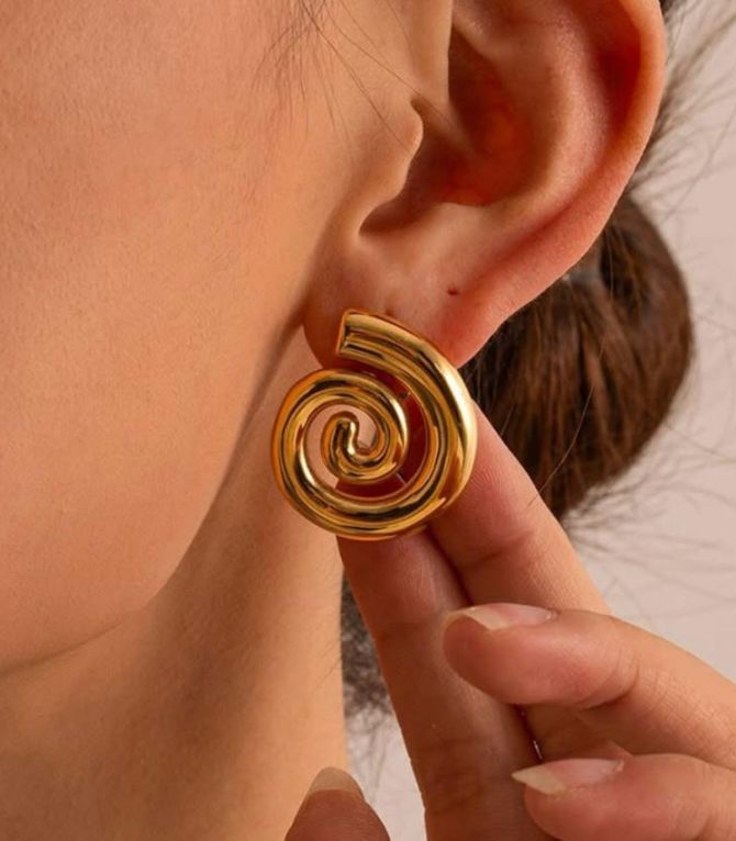 Aretes gold swivel thread
