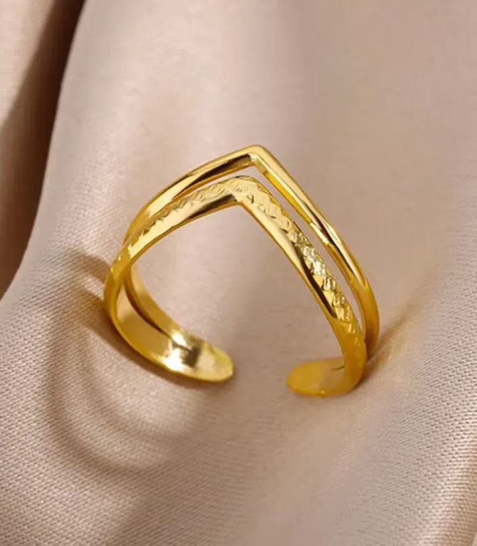 Anillo doble punta