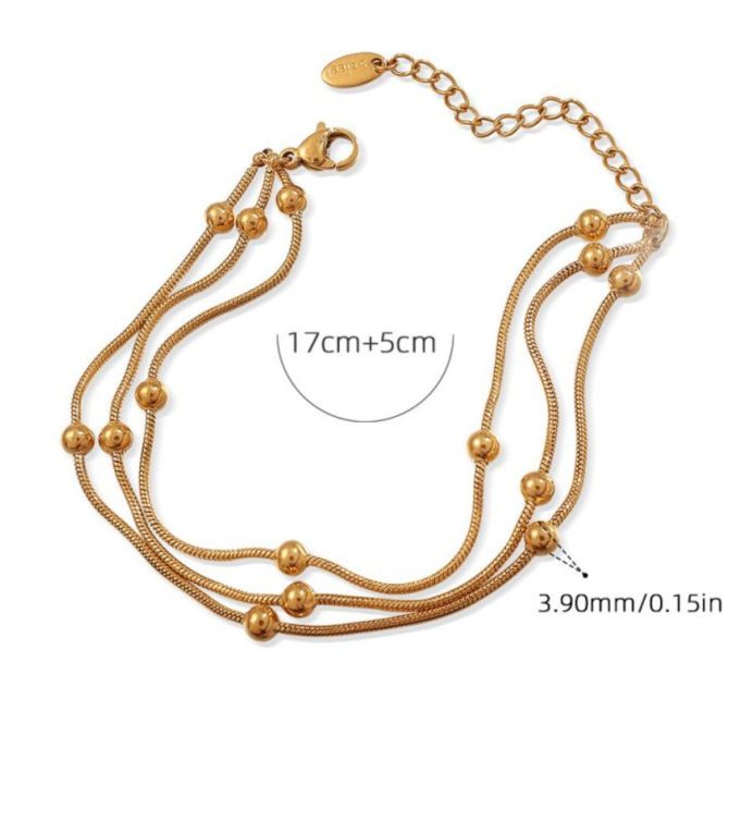 Brazalete threelayer bead