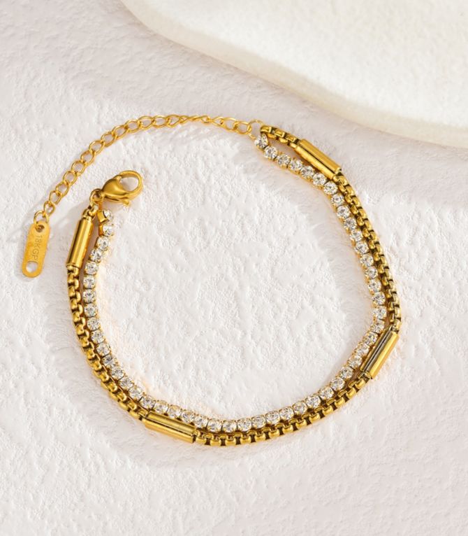 Brazalete diamond claw double