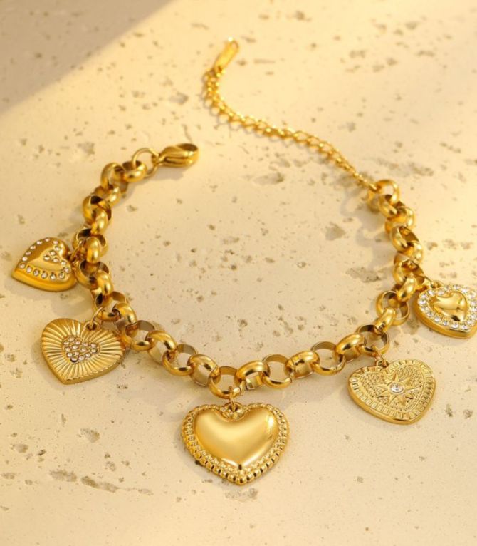 Brazalete diamond heart