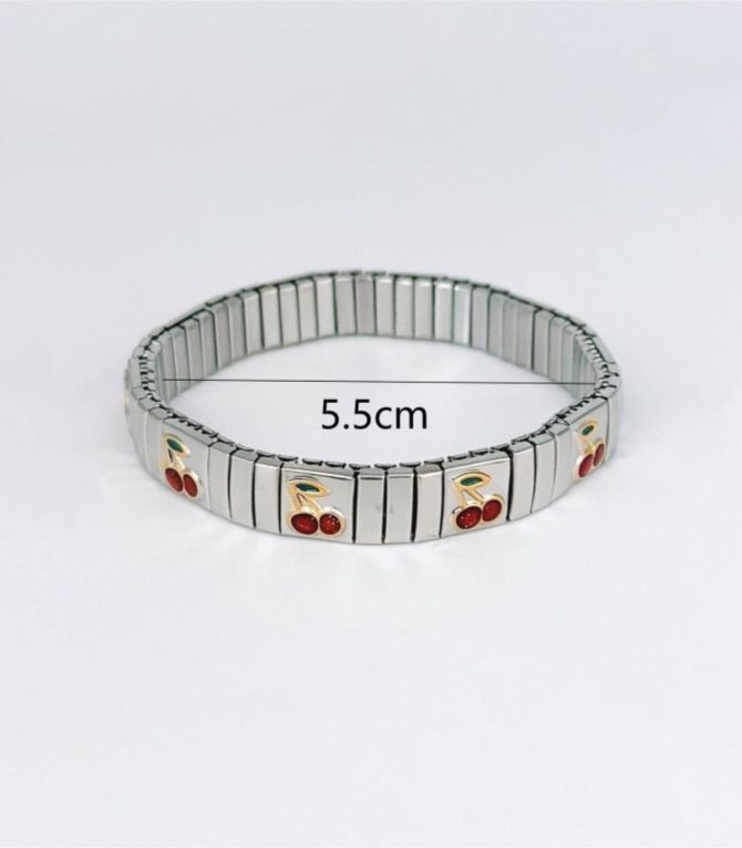 Brazalete silver cherry