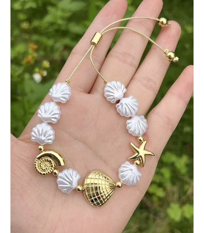 Brazalete pearl shell starfish
