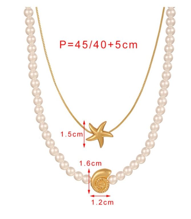 Collar conch pearl