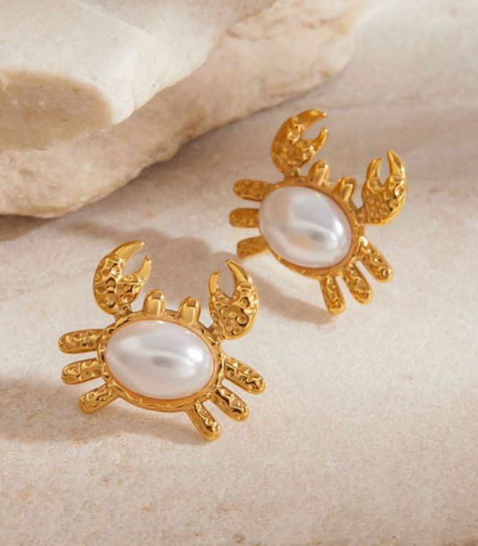 Aretes cangrejo