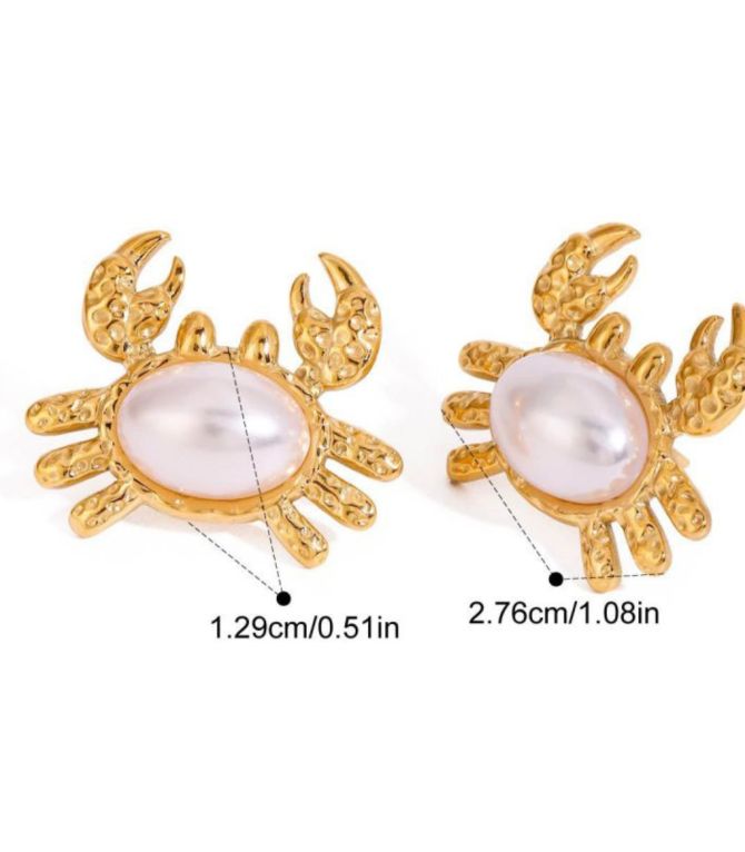Aretes cangrejo