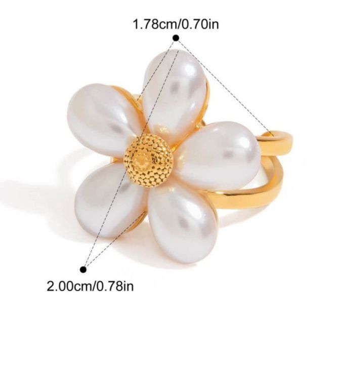 Anillo pearl flower
