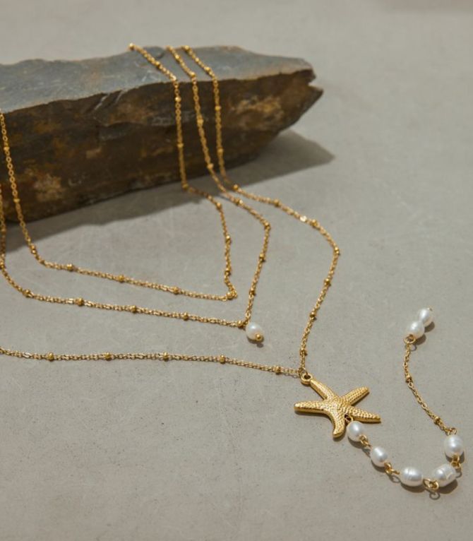 Collar pearl starfish multilayer