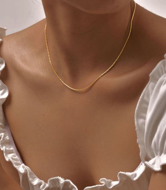 Collar geométrico chain 1.2mm