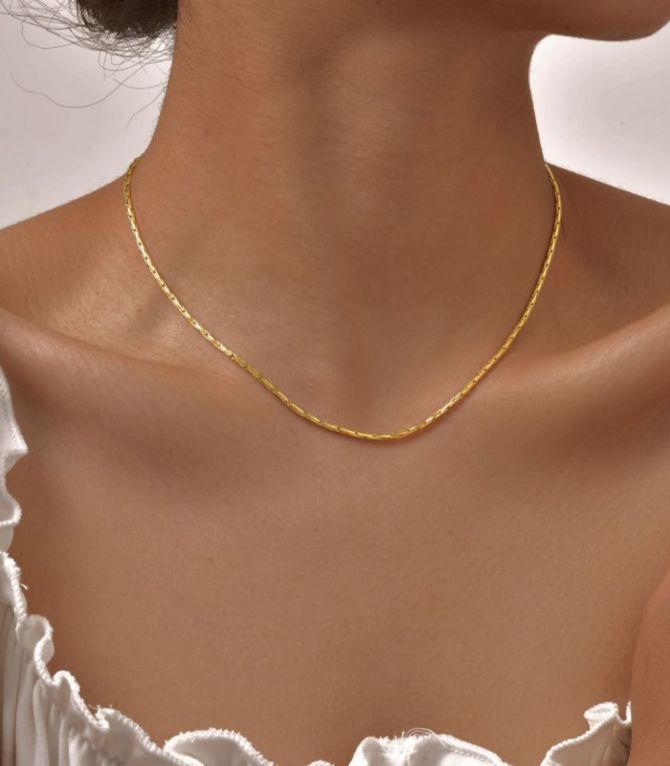 Collar geométrico chain 1.8mm