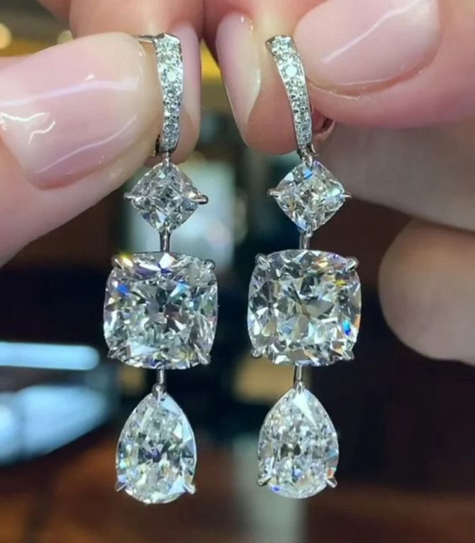 Aretes diamond square drop