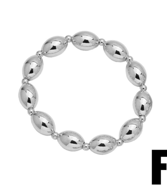 Brazalete silver beaded
