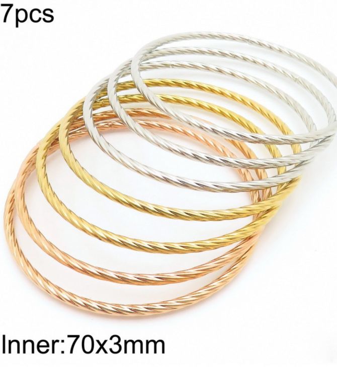 Brazalete 7 rings mixed