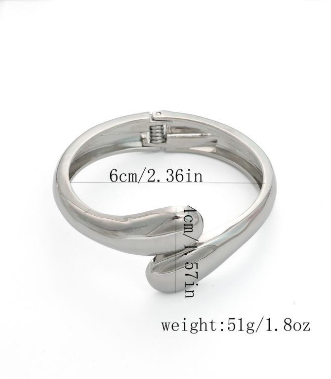 Brazalete plata geométrico