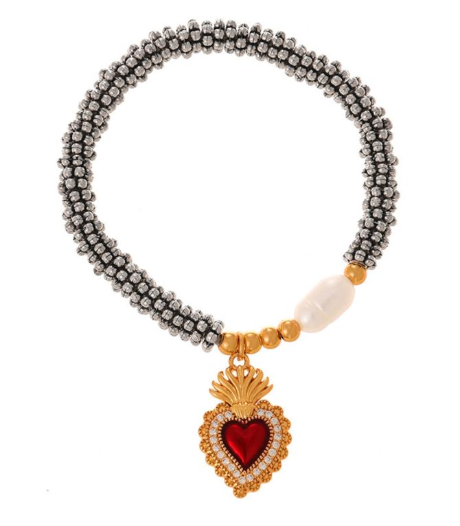 Brazazlete drop love pearl