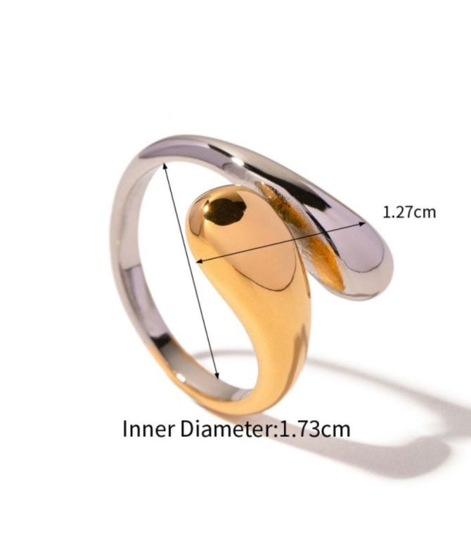 Anillo bicolor