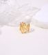 Anillo gold hollow irregular