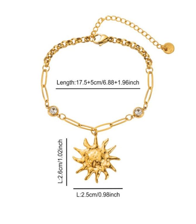 Brazalete diamond sun