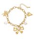 Brazalete pearl heart bow