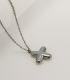 Collar plata letra x