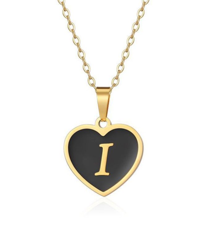 Collar letra corazon i