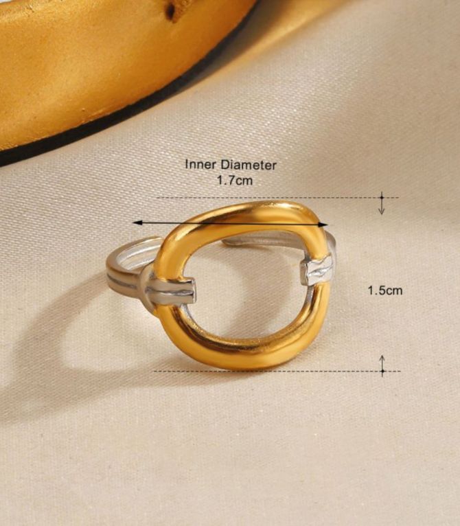 Anillo colorblock