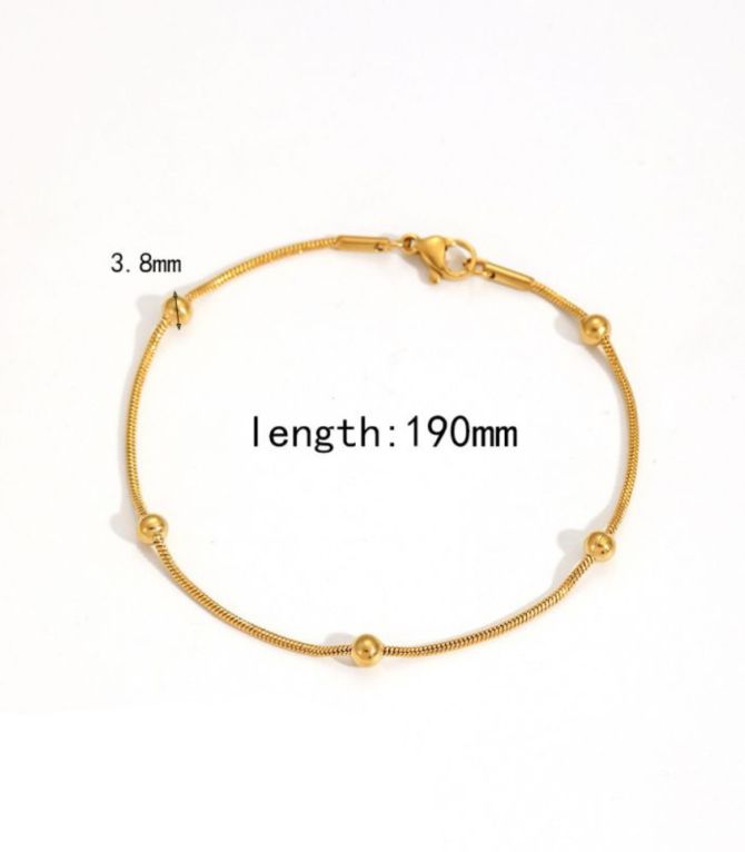 Brazalete round bead 4