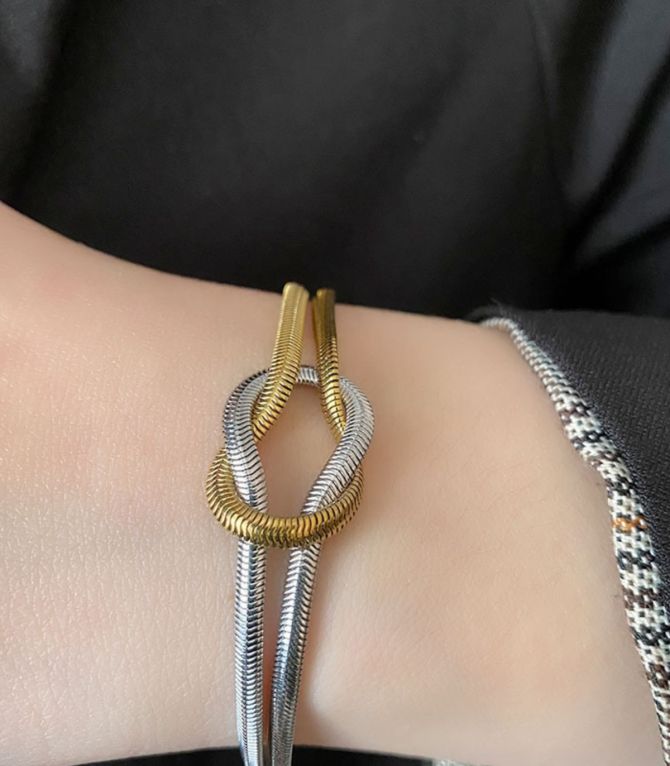Brazalete braided knotted