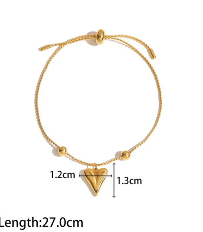 Brazalete heart ball pull