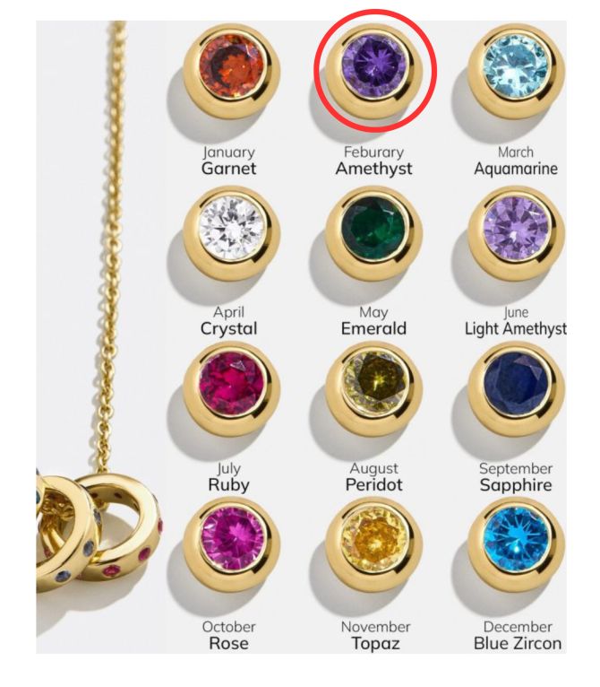 Collar febrero ametyhist